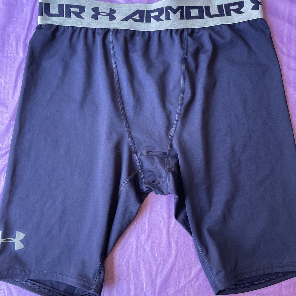 Under Armour Navy and Gray Athletic Shorts